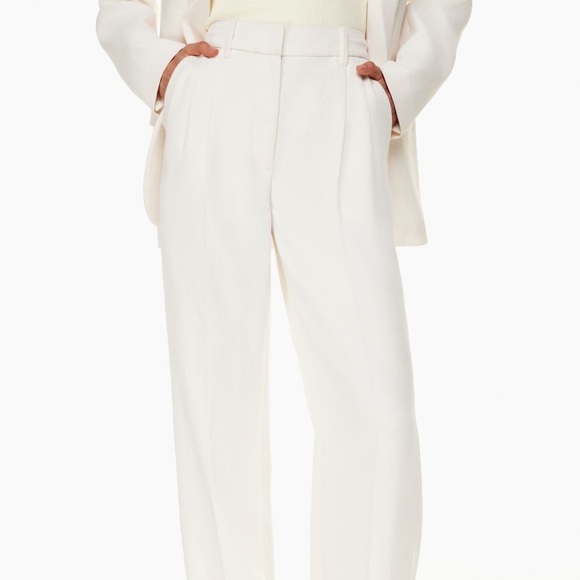 Aritzia Pants - Aritzia Wilfred The Effortless Pant - Light Birch